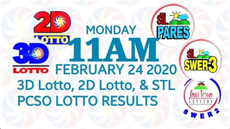 lotto stl result today 11am